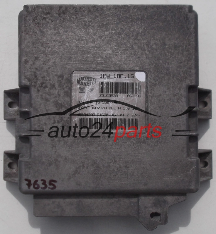 KOMPUTER STEROWNIK SILNIKA FIAT BRAVO BRAVA MAREA LANCIA DELTA 1.6 IAW1AF.1G, IAW 1AF.1G/5527-AC 46534303 6160036201, 61600.362.01 