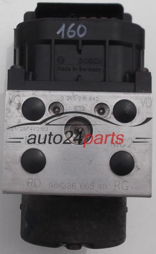 BOMBA HIDRAULICA Y CENTRALITA ABS CITROEN XSARA PICASSO BOSCH 0 265 216 642,  96 336 665 80