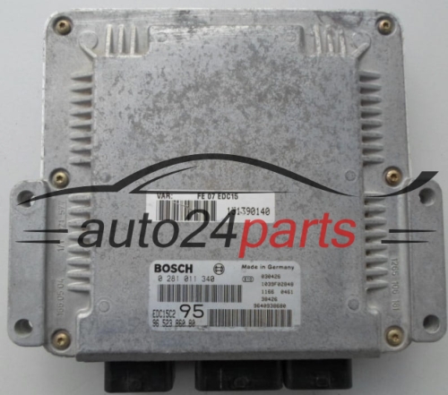ECU ENGINE CONTROLLER CITROEN C5 2.0 HDI BOSCH 0 281 011 340,  96 523 860 80