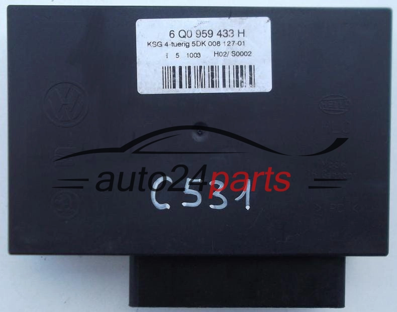 CENTRALKA MODUL STEROWNIK KOMFORTU VOLKSWAGEN SEAT SKODA HELLA 5DK 008 127-01