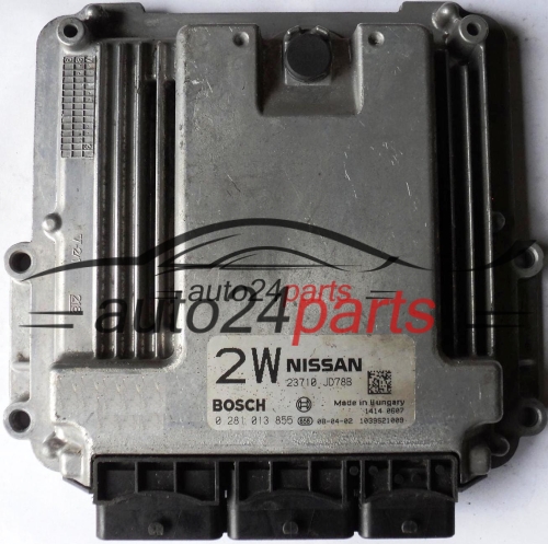 ECU ENGINE CONTROLLER NISSAN QASHQAI 2.0 DCI BOSCH 0281013855, 23710JD78B 2W