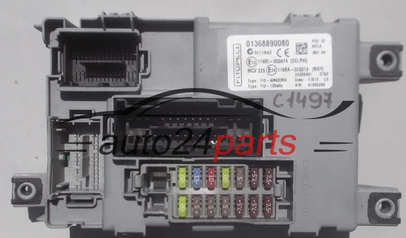BOITE ELECTRIQUE A RELAIS ET FUSIBLE  CITROEN FIAT Delphi 28330965, 01368890080