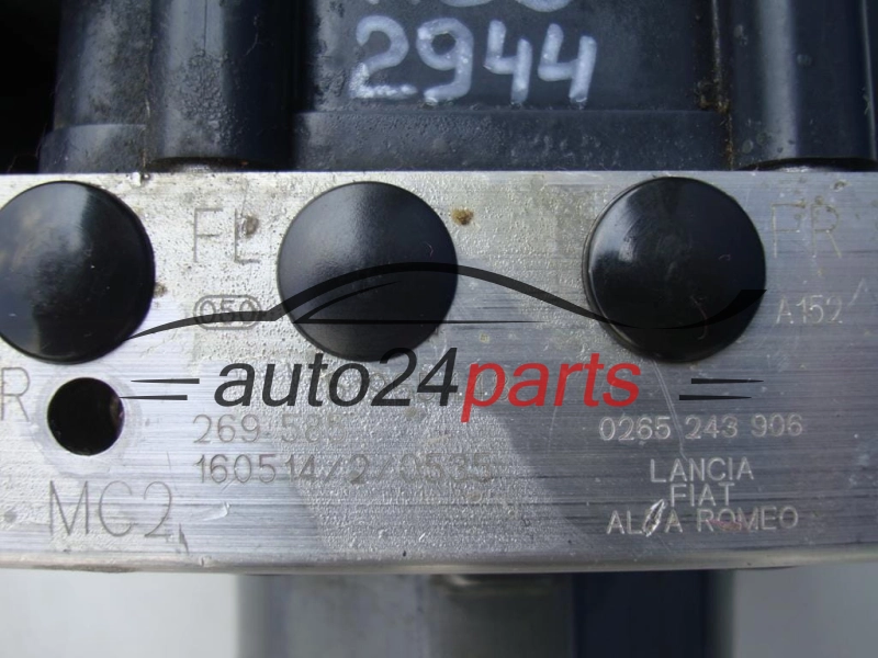 ABS POMPA I STEROWNIK FIAT PANDA 51965448, 0 265 243 906, 0265243906, 0265956367