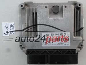 KOMPUTER STEROWNIK SILNIKA VW VOLKSWAGEN GOLF 1.9 TDI 03G906021QA, 03G 906 021 QA, 03G906021AN, 03G 906 021 AN, BOSCH 0 281 014 052, 0281014052, DIESEL EDC16U34 1139, 1039S22669 - 21596 WYL.