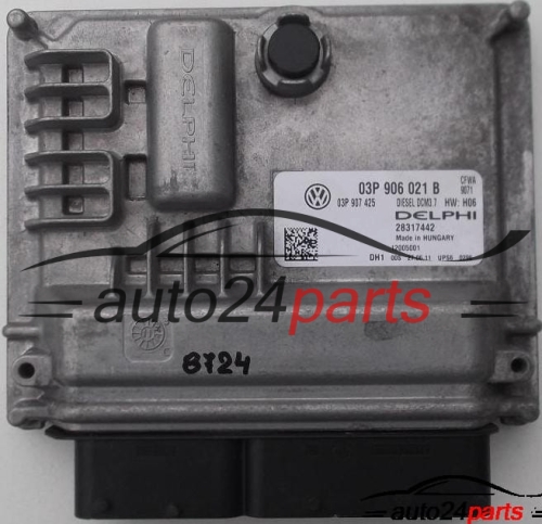 ECU CENTRALITA DE MOTOR VW VOLKSWAGEN POLO 6R 1.2 TDI, 03P 906 021 B