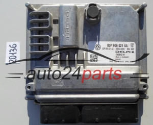 KOMPUTER STEROWNIK SILNIKA VOLKSWAGEN SEAT 1.2 TDI DELPHI 28281218, 03P 906 021 AA, 03P906021AA, DCM3.7 - 20136