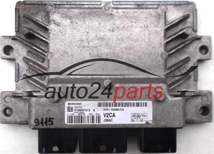 KOMPUTER STEROWNIK SILNIKA FORD FIESTA 1.25, S180047012 A, S180047012A, AV21-12A650-CA