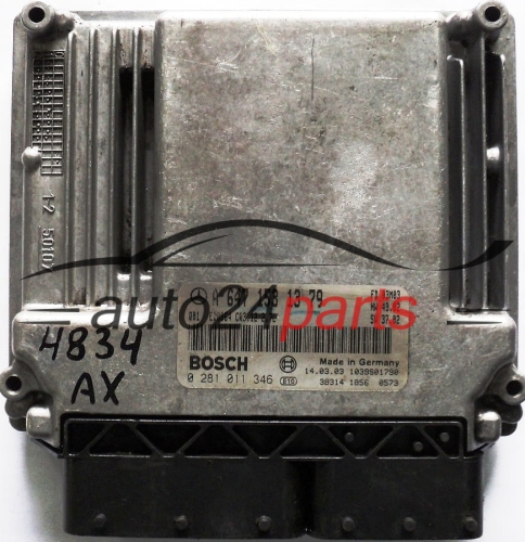ECU CENTRALITA DE MOTOR MERCEDES W211 E270 2.7 CDI BOSCH 0281011346, 0 281 011 346, A6471531379, 6471531379, A 647 153 13 79