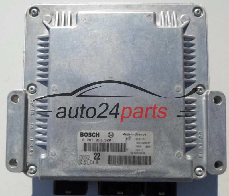 CENTRALINA DO MOTORE PEUGEOT 2.0 HDI BOSCH 0 281 011 520,  96 521 834 80