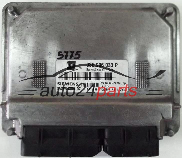 KOMPUTER STEROWNIK SILNIKA SEAT IBIZA 1.2 SIEMENS BENZIN SIMOS 3PE 5328 5WP44304 03E906033P