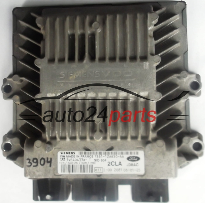 MOTORSTEUERGERÄT ECU STEUERGERAT FORD FIESTA 1.4 TDCI 7S6112A650AA