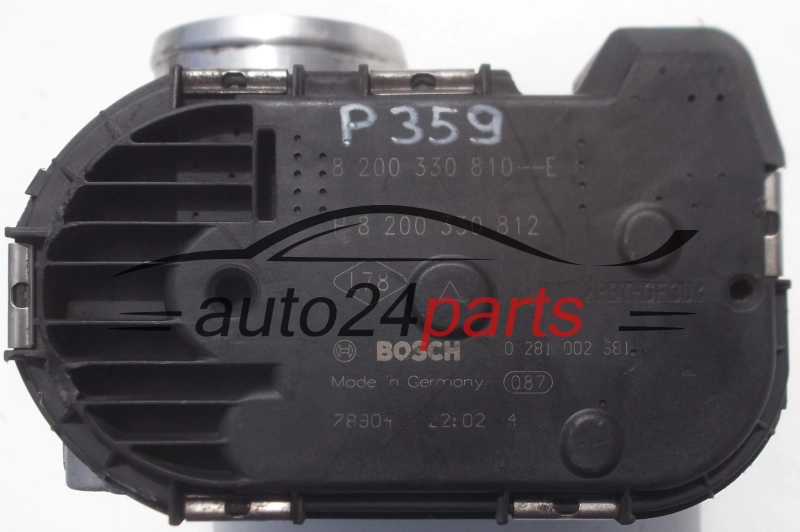 Boîtier de papillon Renault Nissan Opel 0281002681 8200330810E H8200330812