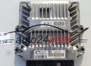 KOMPUTER STEROWNIK SILNIKA CITROEN PEUGEOT 2.0 HDI SIEMENS 5WS40046C-T, 5WS40046CT, SW 9650518180, HW 9647423380, SID 801A - 15873, 338