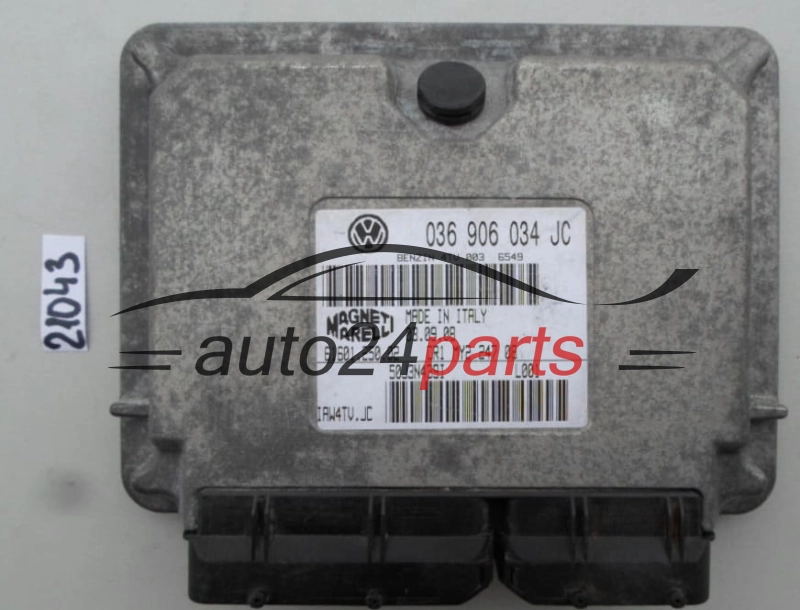 KOMPUTER STEROWNIK SILNIKA VW VOLKSWAGEN POLO 1.4 MAGNETI MARELLI IAW4TV.JC, IAW4TVJC, 036 906 034 JC, 036906034JC, 61601.250.02, 6160125002 