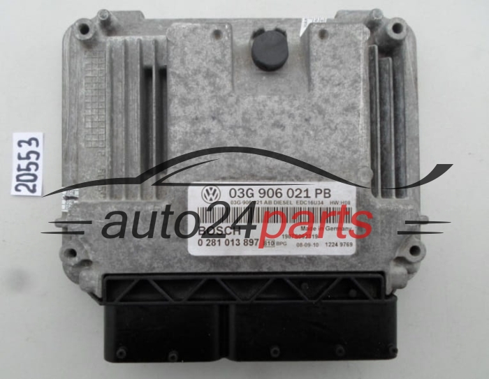 KOMPUTER STEROWNIK SILNIKA VW VOLKSWAGEN PASSAT 1.9 TDI BOSCH 0 281 013 897, 0281013897, 03G 906 021 PB, 03G906021PB