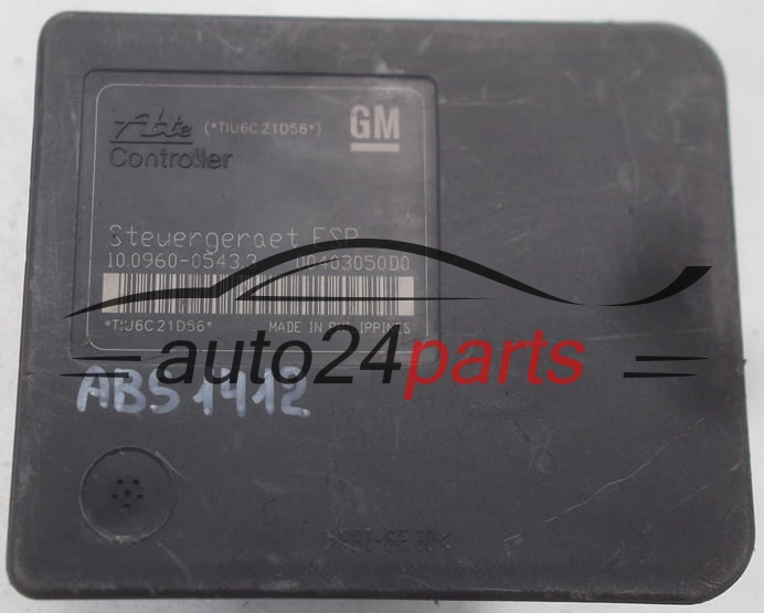 Aντλία ABS OPEL ASTRA H ZAFIRA B GM 13 213 608 AJ, 13213608, 10.0206-0208.4, 10020602084, 10.0960-0543.3, 10096005433