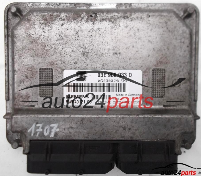 ΜΟΝΑΔΑ ΕΛΕΓΧΟΥ ΚΙΝΗΤΗΡΑ SEAT IBIZA CORDOBA 1.2 AZQ 03E906033D, SIEMENS 5WP40121 05