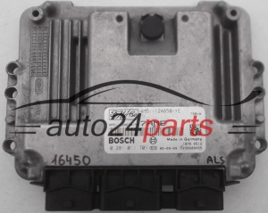 CALCULATEUR MOTEUR FORD 1.6 TDCI BOSCH 0 281 011 701, 0281011701, 4M51-12A650-YE, 4M5112A650YE