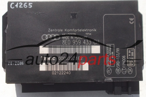CENTRALKA MODUL STEROWNIK KOMFORTU AUDI A4 TEMIC 00002731E2