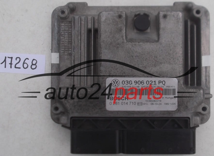 Μονάδα Ελέγχου Κινητήρα SKODA OCTAVIA 2.0 TDI BOSCH 0 281 014 710, 0281014710, 03G 906 021 PQ, 03G906021PQ, 03G906021AB, EDC16U34