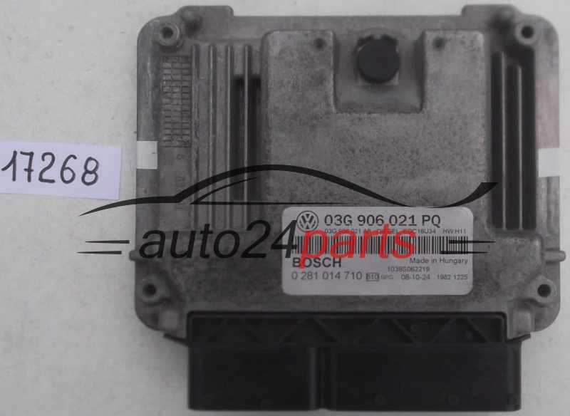 Μονάδα Ελέγχου Κινητήρα SKODA OCTAVIA 2.0 TDI BOSCH 0 281 014 710, 0281014710, 03G 906 021 PQ, 03G906021PQ, 03G906021AB, EDC16U34
