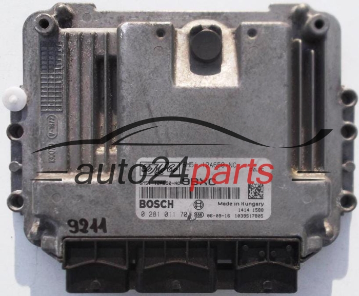 Μονάδα Ελέγχου Κινητήρα FORD FOCUS 1.6 TDCI BOSCH 0 281 011 701, 0281011701, 6M51-12A650-NC, 6M5112A650NC