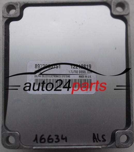 CALCULATEUR MOTEUR OPEL ASTRA 1.7 DTI Y17DT DELPHI DELCO 12212819 ISUZU 8973065751 