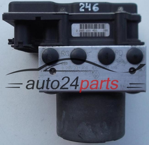 ABS RENAULT MEGAN SCENIC BOSCH 0 265 231 300, 0265231300, 8200 038 695, 8200038695, 0 265 800 317, 0265800317 - 246, 816