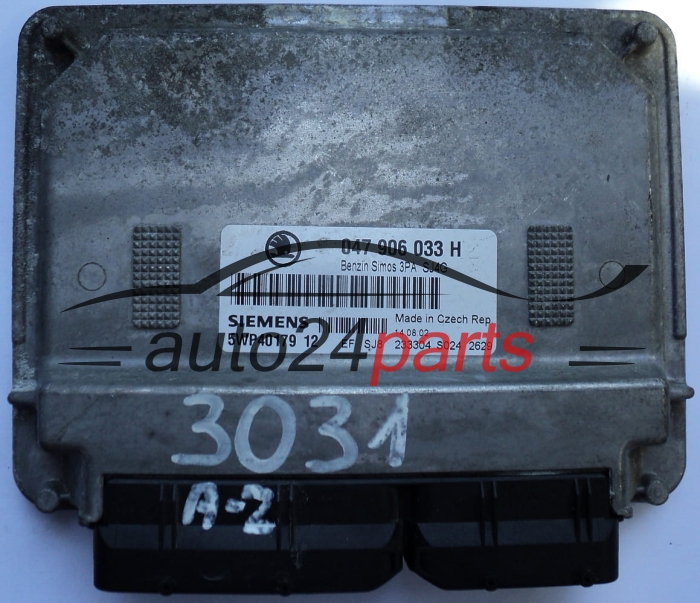 ECU ENGINE CONTROLLER SKODA FABIA 1.4 MPI AQW 047906033H, SIEMENS 5WP40179