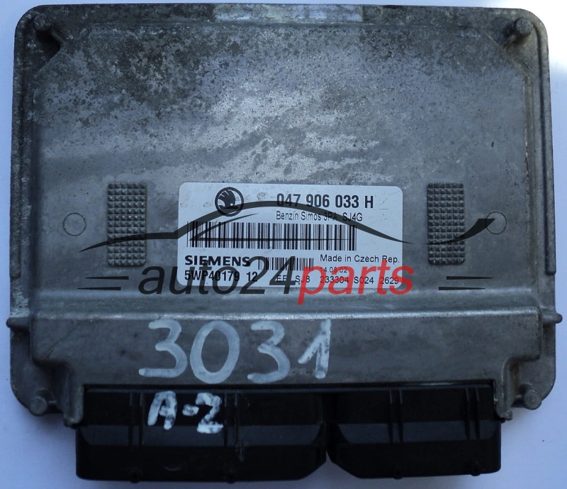 ECU ENGINE CONTROLLER SKODA FABIA 1.4 MPI AQW 047906033H, SIEMENS 5WP40179