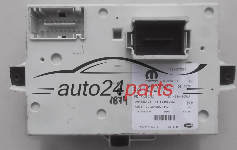 CONFORT MODULE BSI FIAT ALFA ROMEO LANCIA 52007597, 116RI-000030, 116RI000030