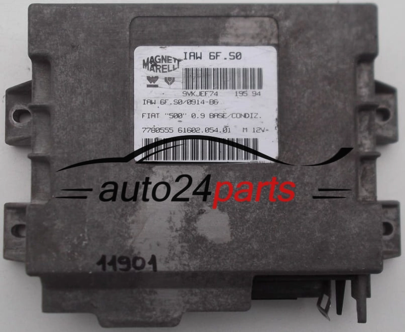 Μονάδα Ελέγχου Κινητήρα FIAT CINQUECENTO 500 0.9, MAGNETI MARELLI IAW 6F.S0, IAW6FS0, 61602.054.01, 6160205401, 7780555