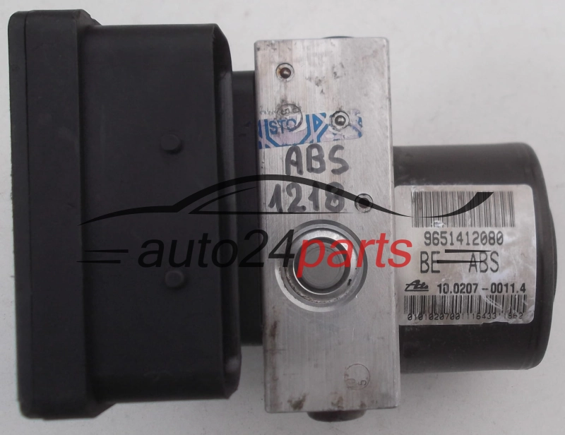ABS PUMP CITROEN PEUGEOT 96 514 120 80, 9651412080, ATE 10.0207-0011.4, 10020700114, 10.0970-1108.3, 10097011083, 5WK84107