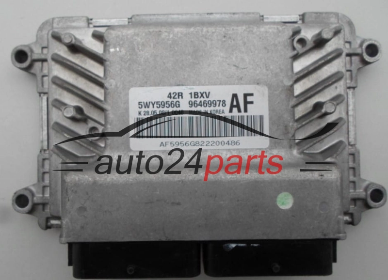ECU ENGINE CONTROLLER  CHEVROLET AVEO 1.2 5WY5956G, 96469978 AF