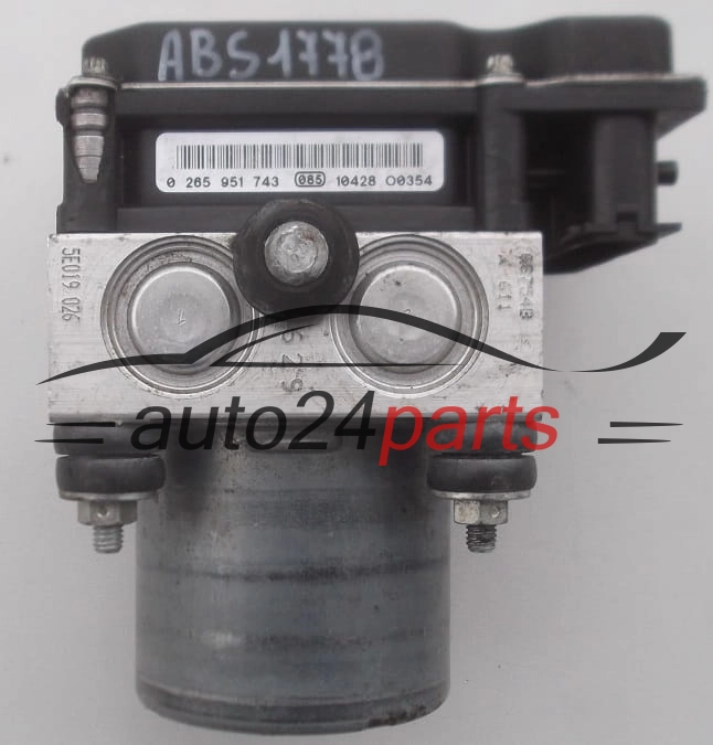 POMPE HYDRAULIQUE ET CALCULATEUR d'ABS NISSAN QASHQAI BOSCH 0 265 251 854,  47660 BR00C,  0 265 951 743