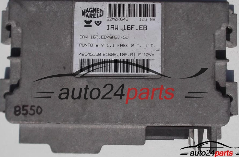 ECU CENTRALITA DE MOTOR FIAT PUNTO 1.1 MAGNETI MARELLI IAW 16F.EB, IAW16FEB, 46545150, 61602.102.01, 6160210201