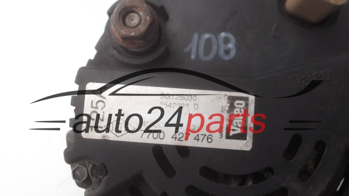 Alternador  OPEL RENAULT 2.2 2.5 DCI VALEO 2542393D,  7700427476, 125A
