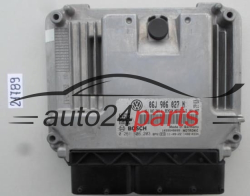 CALCULATEUR MOTEUR VW VOLKSWAGEN SHARAN 2.0 TSI BOSCH 0 261 S06 203, 0261S06203, 06J 906 027 N, 06J906027N, MED17.5.2 