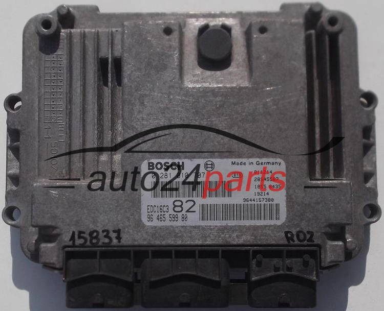 CENTRALINA MOTORE PEUGEOT 206 1.4 HDI BOSCH 0281010707 9646559980 9644157380 EDC16C3 82 28SA5587