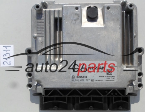 ECU ENGINE CONTROLLER NISSAN QASHQAI 1.6 DCI BOSCH 0 281 032 827, 0281032827, 23710HX49A