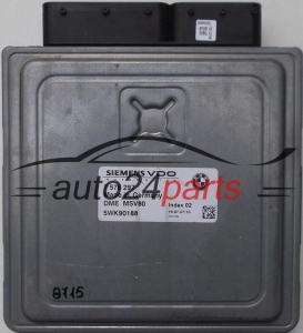 KOMPUTER STEROWNIK SILNIKA BMW, SIEMENS 5WK90188, 7 576 297, 7576297, DME MSV80, DMEMSV80 - 
