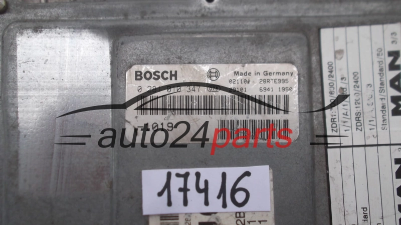 Μονάδα Ελέγχου Κινητήρα MAN 218 CV BOSCH 0 281 010 347, 0281010347, L32 2102, 51.11616-7151, 51116167151
