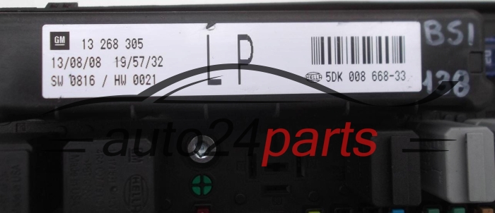 Scatola dei fusibili relè fusibile scatola BSI OPEL ASTRA H ZAFIRA B GM 13 268 305 LP