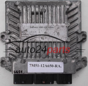 MOTORSTEUERGERÄT ECU STEUERGERÄT FORD 2.0 TDCI SIEMENS 5WS40331C-T,  FoMoCo 7M51-12A650-RA