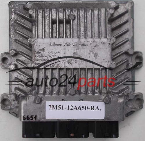 MOTORSTEUERGERÄT ECU STEUERGERÄT FORD 2.0 TDCI SIEMENS 5WS40331C-T,  FoMoCo 7M51-12A650-RA