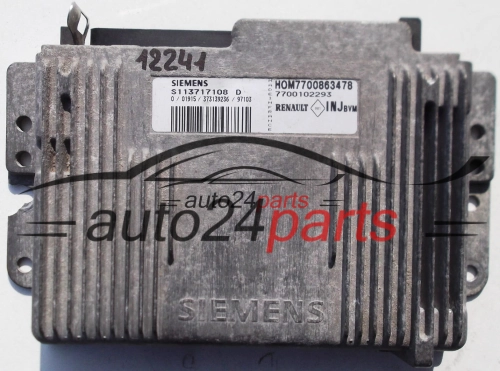 RENAULT LAGUNA 1.8, SIEMENS S113717108 D, S113717108D, HOM7700863478, 7700102293