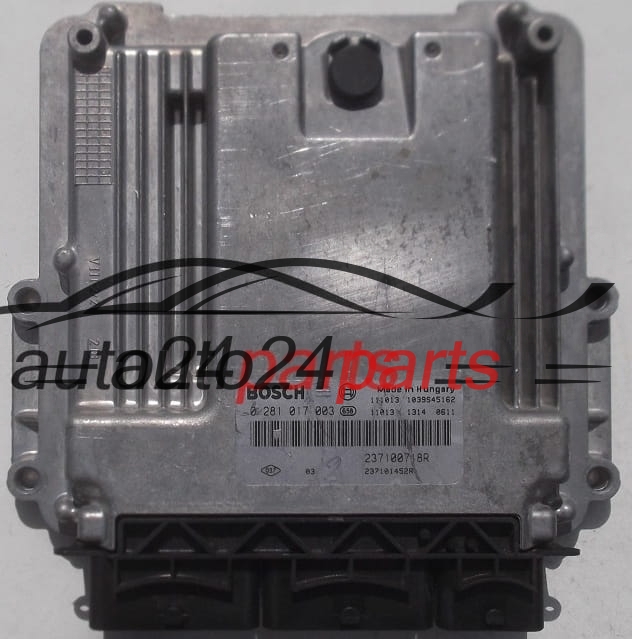 Μονάδα Ελέγχου Κινητήρα RENAULT TRAFIC 2.0 DCI BOSCH 0 281 017 003, 237100718R, 237101452R