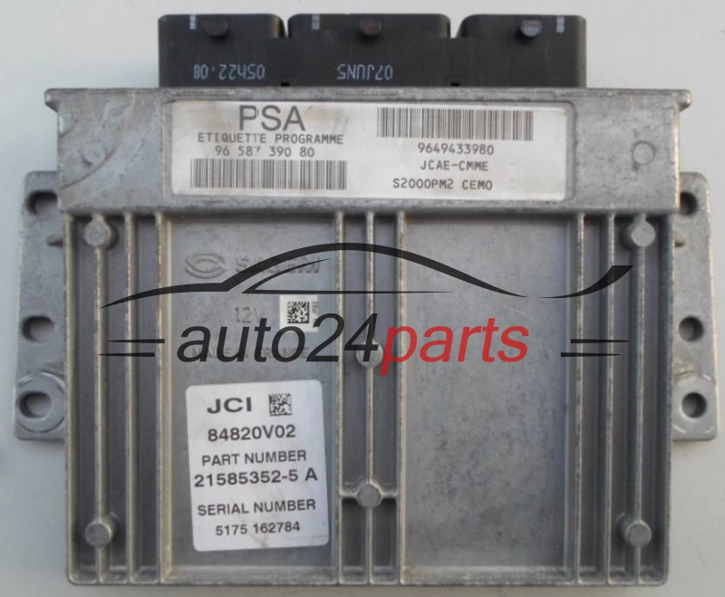Calculateur Moteur CITROEN 1.4 Sagem 21585352-5 A, PSA 96 587 390 80