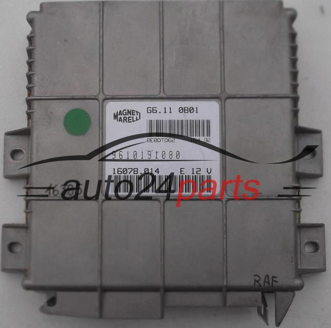 CENTRALINA MOTORE CITROEN PEUGEOT MAGNETI MARELLI G6.11 0B01, G6110B01, 9610191080, 16078.014, 16078014