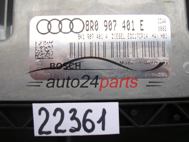 KOMPUTER STEROWNIK SILNIKA AUDI A4, A5, Q5 3.0TDI, BOSCH 0 281 016 252, 0281016252, 8R0 907 401 E, 8R0907401E, 8K1907401A